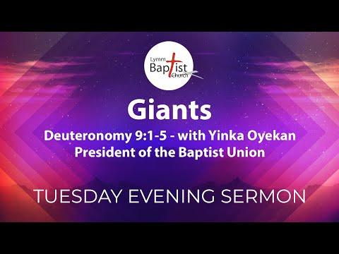 Giants: Deuteronomy 9:1-5 - with Yinka Oyekan