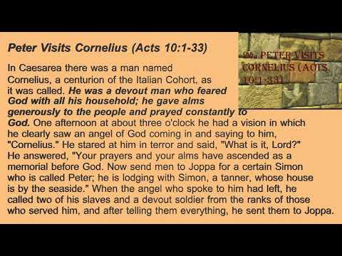 24. Peter Visits Cornelius (Acts 10:1-33)