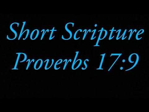 Scripture Breakdown Proverbs 17:9