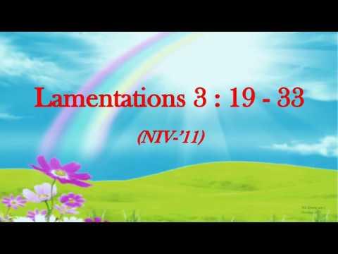 Lamentations 3 : 19 - 33 - I remember my affliction - w accompaniment (Scripture Memory Song)