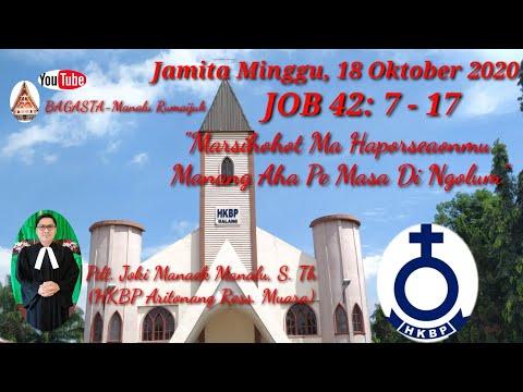 Jamita Minggu, 18 Oktober 2020|| JOB 42: 7 - 17 || #jamita #hkbp #Job42