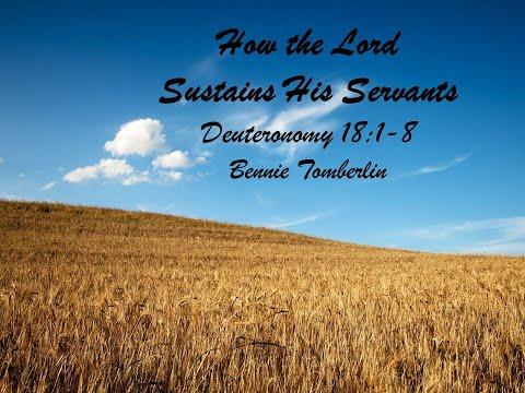 January 3, 2021;  How The Lord Sustains His Servants; Deuteronomy 18:1-8