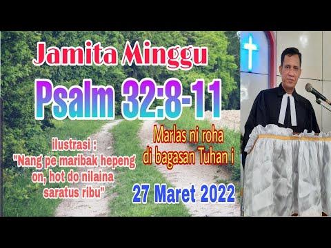 Jamita Minggu 27 Maret 2022,
Psalm 32:8-11