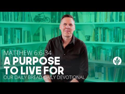 A Purpose to Live For | Matthew 6:6–34 | Our Daily Bread Video Devotional