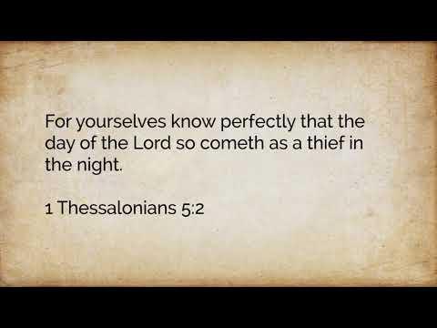 1 Thessalonians 5:1-11 - The Darkness That Is Coming