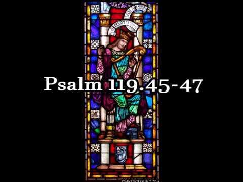 Psalm 119:45-47 (WEB)