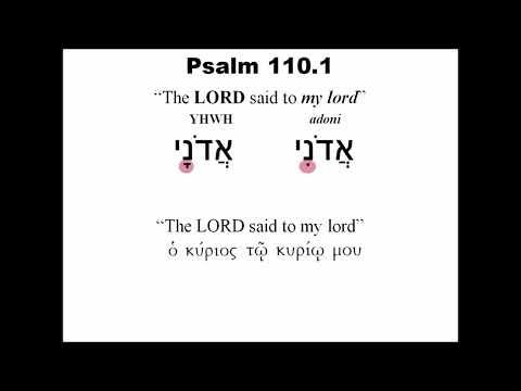 Psalm 110:1 mistranslation or corruption of scripture?
