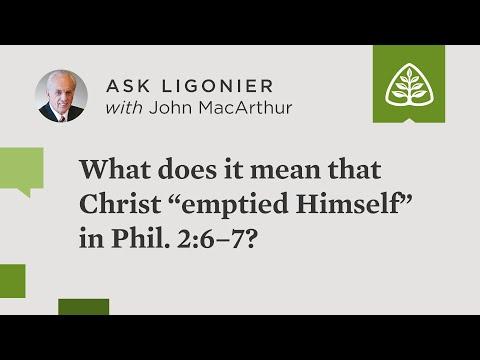 What does it mean that Christ “emptied Himself” in Phil. 2:6–7?