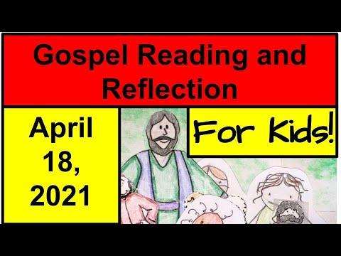 Gospel Reading and Reflection for Kids - April 18, 2021 - Luke 24:35-48