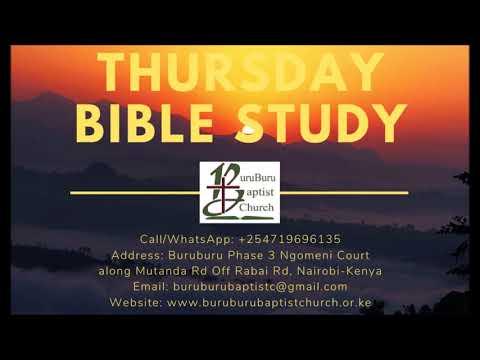 BBC Thursday Bible Study Fellowship (Psalm 36:7-12) - November 12, 2020