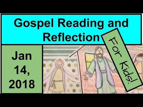 Gospel Reading and Reflection for Kids - January 14, 2018 - John 1:35-42