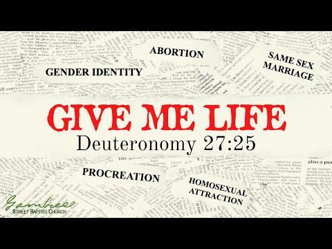 Let's Reason//Give Me Life - Deuteronomy 27:23