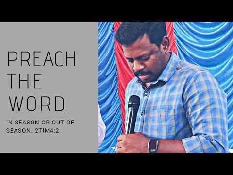 Preach the Word. 2 Timothy 4:1-5. Kannada preaching by Joshua.J