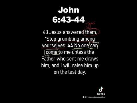1 Minute Bible Study // John 6:43-44