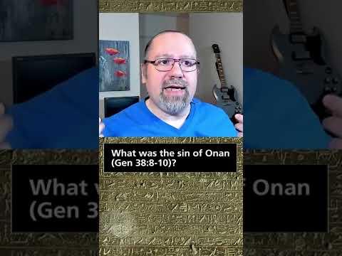 What was the sin of Onan (Gen 38:8-10)?