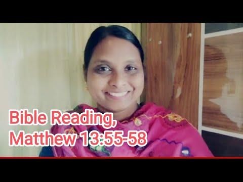 Bible Reading, Matthew 13:55-58