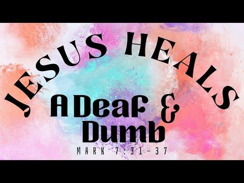 Bible Story for Kids - Jesus Heals a Deaf and Dumb Man (Mark 7 :31-37)