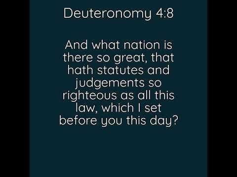 Deuteronomy 4:8 Song (KJV Bible Memorization Song)