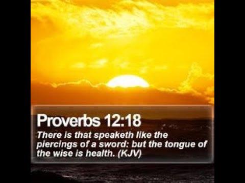 Whose word are you speaking? (Proverbs 12:18)