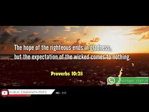 Proverbs 10:28 | Daily Word_08/02/2021 | Whatsapp Status