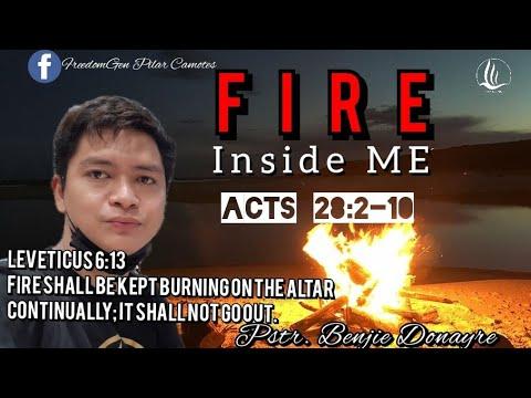 ACTS 28:2-10 (Never let the fire in your heart go out.) ( Fire in me Part 1) #KEEPtheFireBurning
