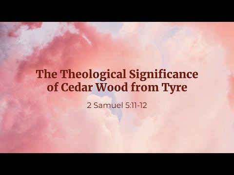 The Theological Significance of Cedar Wood from Tyre [2 Samuel 5:11-12]