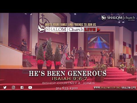 He's Has Been Generous; Isaiah 9:1-6 Bishop C. Allen Jones