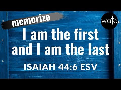 How to memorize Isaiah 44:6 about one true God [Read, recite, memorize Bible verses]