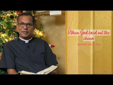 When God laid out the china | Isaiah 25:6-10a