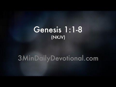 Genesis 1:1-8 (3minDailyDevotional) (#001)