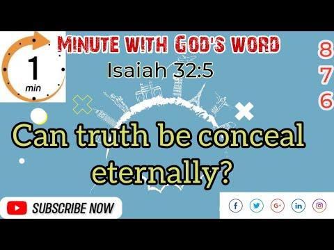 Can truth be conceal eternally?(Subtitles: English)@L. Kumzuk Walling |Isaiah 32:5#876