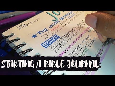 HOW TO START BIBLE JOURNALING FOR BEGINNERS 2020 // HOW TO START A BIBLE JOURNAL // JOHN 15:1-10
