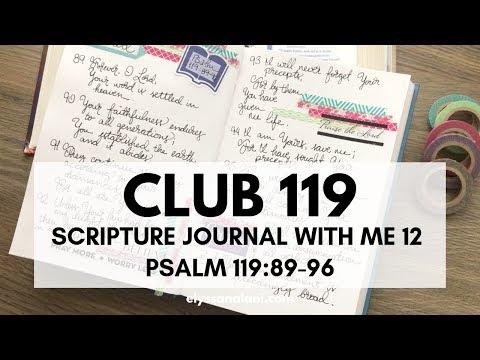 SCRIPTURE JOURNAL WITH ME 12: PSALM 119:89-96