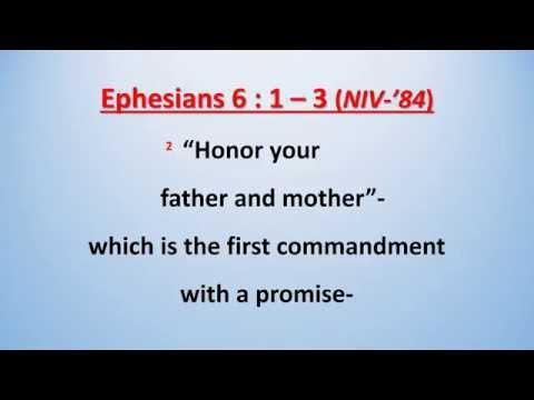 Ephesians 6 : 1 - 3 - Children, obey your parents  - w accompaniment (Scripture Memory Song)
