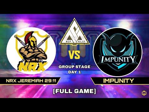 NRX JEREMIAH 29:11 vs IMPUNITY - MSP Major | Group Stage - DAY 1 | Garena Call of Duty: Mobile