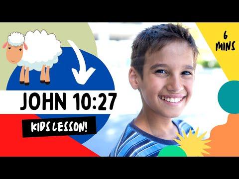 Kids Bible Devotional -  My Sheep Hear My Voice | John 10:27