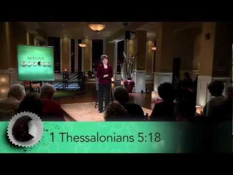 Missing Pieces Bible Study : 1 Thessalonians 5:18 by Jennifer Rothschild