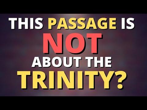 1 John 5:7-8  | This does not prove the Trinity