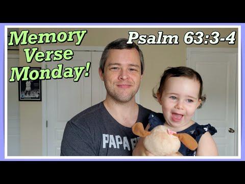 Psalm 63:3-4 | Memory Verse Monday with Gloria!