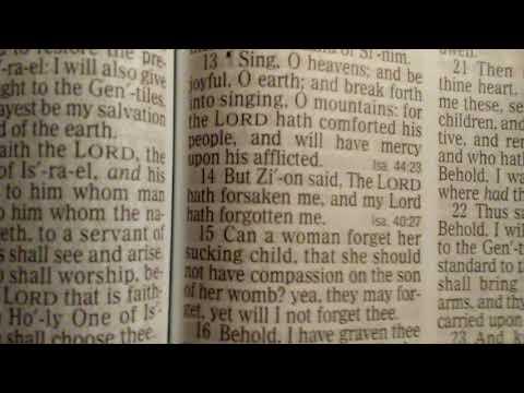 YHWH has not Forsaken Zion (Isaiah 49:13-21)