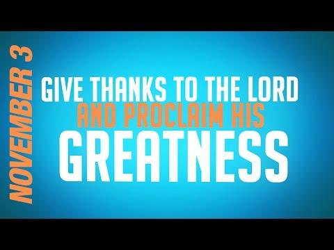Psalm 105:1-4 (NLT) - Bible Song | Give Thanks to the Lord