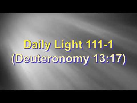 Daily Light April 20th, part 1 (Deuteronomy 13:17)