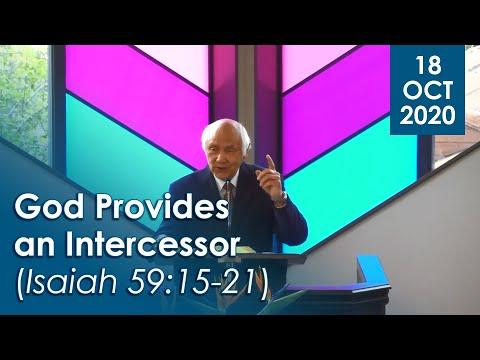 18/10/2020 - God Provides an Intercessor (Isaiah 59:15-21)