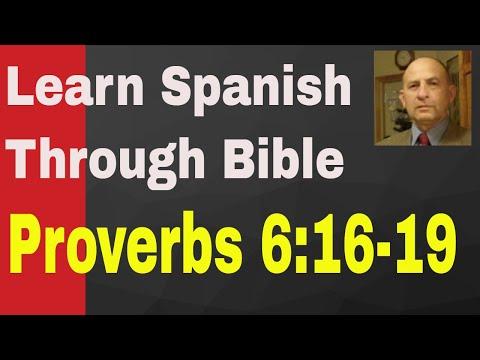 Proverbs 6:16-19  http://learnspanishthroughbible.blogspot.com