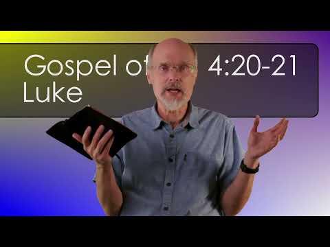Luke 4:20-21 Eyes Fixed on Jesus