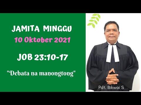 JOB 23:10-17 (Jamita Minggu XIX Dung Trinitatis, 10 Oktober 2021)