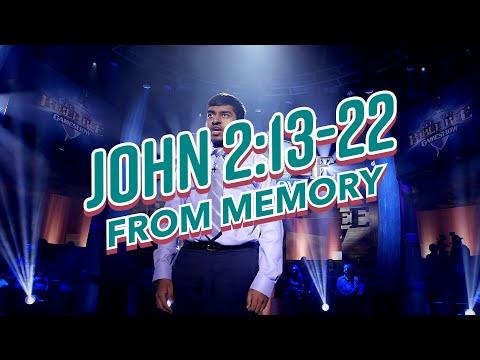 John 2:13-22 FROM MEMORY!!