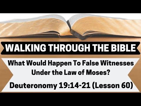 What Would Happen To False Witnesses Under the Law of Moses? [Deuteronomy 19:14-21][Lesson 60][WTTB]
