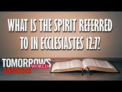 What is the Spirit Referred to in Ecclesiastes 12:7?