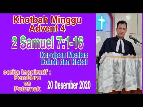 Khotbah Minggu, 20 Desember 2020, 2Samuel 7:1-16